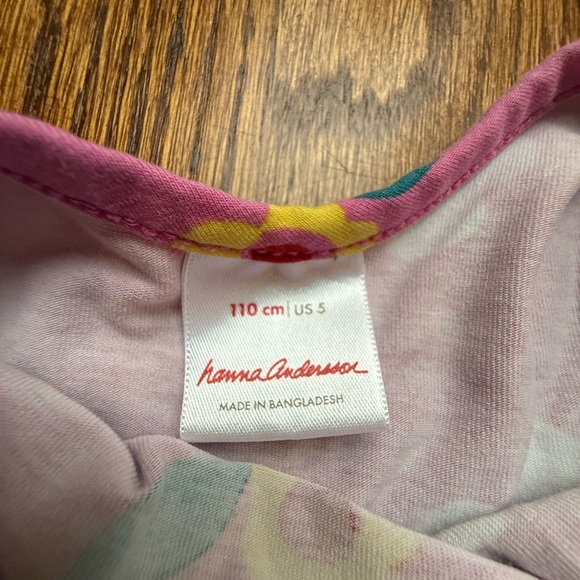 Hanna Andersson Floral Dress Size 5 - Picture 4 of 6